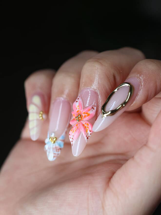 nail salon hamilton ontario summer trends at Glamour Nails Hamilton textured