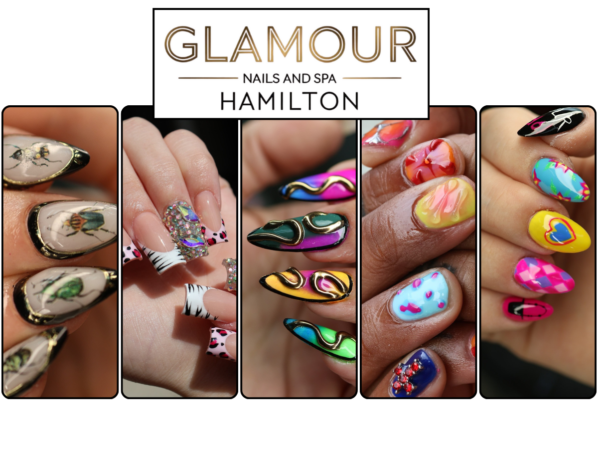 Nail salon near me fall 2025 trends Glamour Nails and Spa Hamilton Ontario