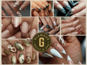 best nail salon hamilton holiday designs at Glamour Nails Hamilton