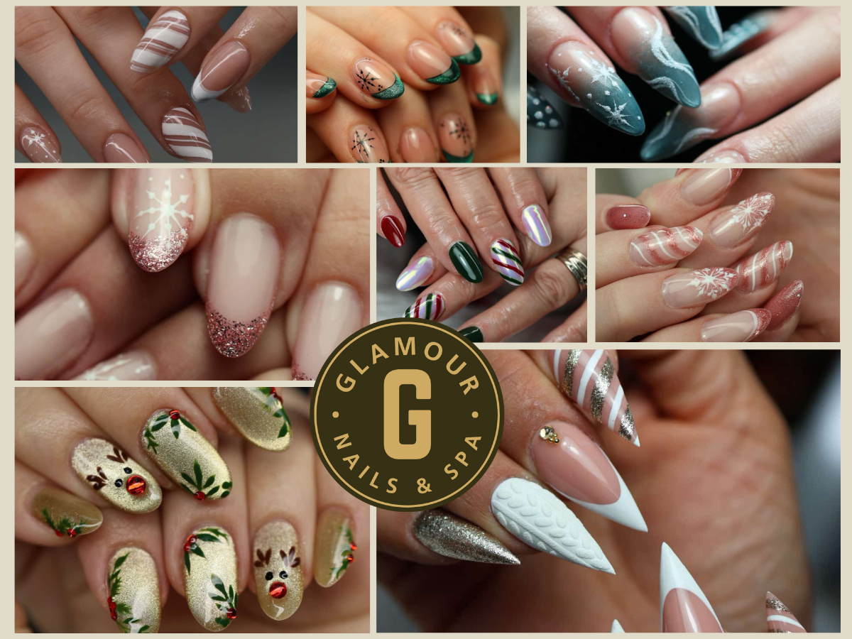best nail salon hamilton holiday designs at Glamour Nails Hamilton