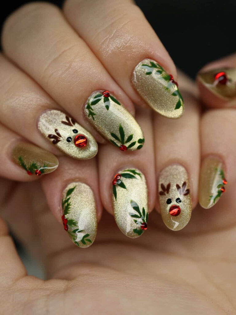 best nail salon hamilton holiday designs at Glamour Nails Hamilton